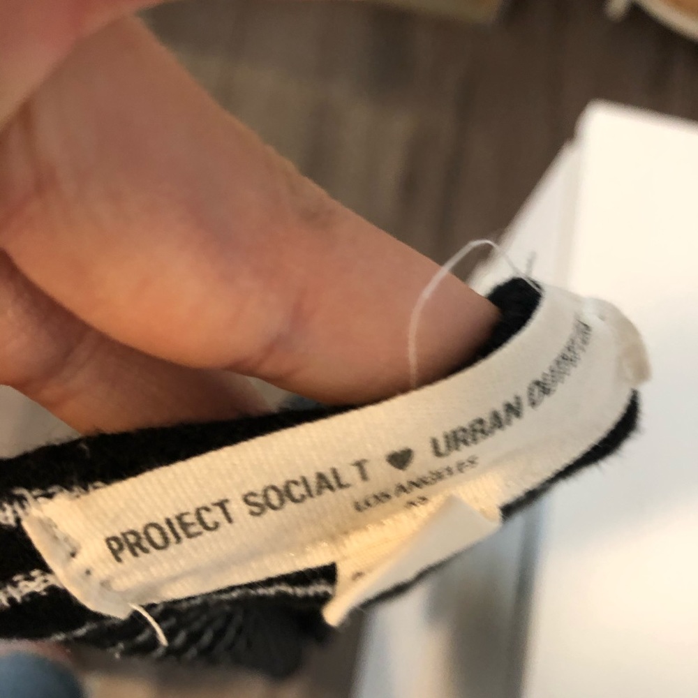 Project Tee Urban Outfitters Lace Up Black Long - Picture 5 of 6